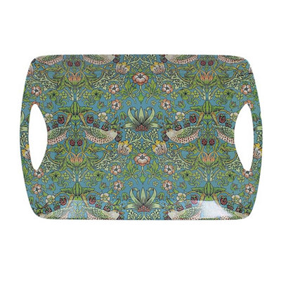 Serving Tray William Morris Strawberry Thief Large Platter Food & Drinks Tray from B&Q