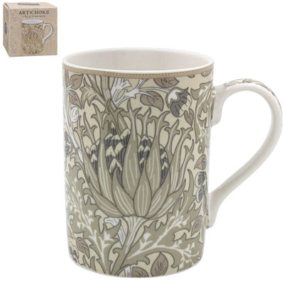 Fine China Mug 275Ml W.morris Artichoke Cream Floral Tea Coffee Cup Gift Idea from B&Q