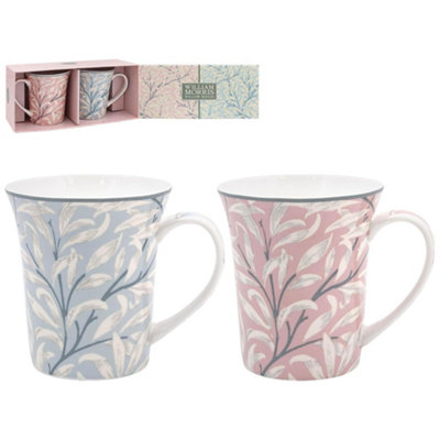  - William Morris 2 Mugs Gift SetWillow Bough Pastels