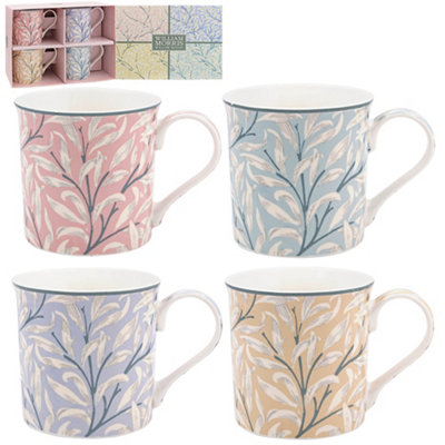  - William Morris 4 Mugs Gift SetWillow Bough Pastels