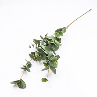  - Green Eucalyptus Single Stem Artificial Foliage (H) 855mm