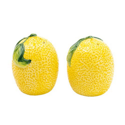 Mediterranean Lemons Salt And Pepper Shakers In Gift Box from B&Q