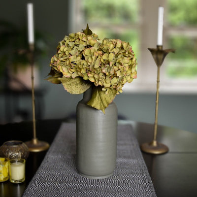 Madison & Mayfair Smooth Reactive Glaze Green Vase from B&Q