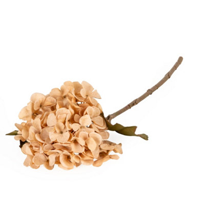 Candlelight Peach Hydrangea Artificial Foliage (H) 460mm from B&Q