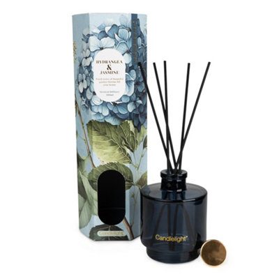 Candlelight Blue Hydrangea & Jasmine Reed Diffuser200Ml from B&Q