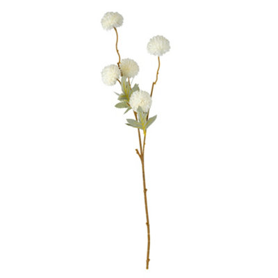 Candlelight White Kiku Artificial Foliage (H) 500mm from B&Q