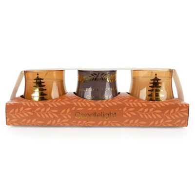 Candlelight The Silk Road Collection Samarkand Moroccan Spice Set Of 3 Candle Gift Set from B&Q