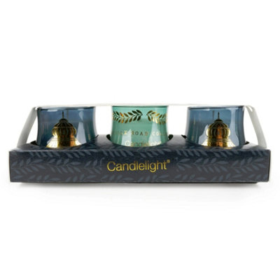 Candlelight Silk Pear & Fig Jaisalmer Votive Candle Set from B&Q