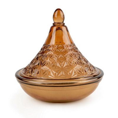 Candlelight Terracota Samarkand Embossed Tagine Glass Candle from B&Q