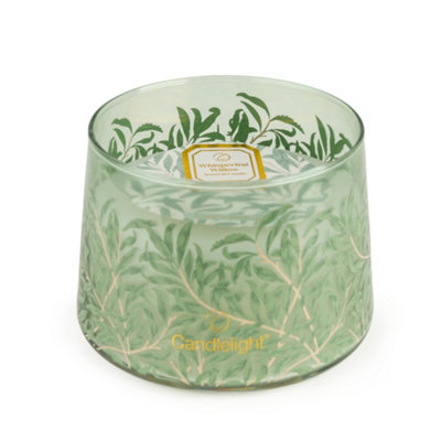 Candlelight Sage Green William Morris White Poppy & Sage Medium Jar Candle from B&Q