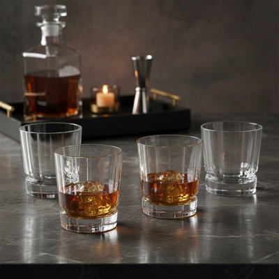 Madison & Mayfair Set Of Four Maccassar Whisky Tumblers from B&Q