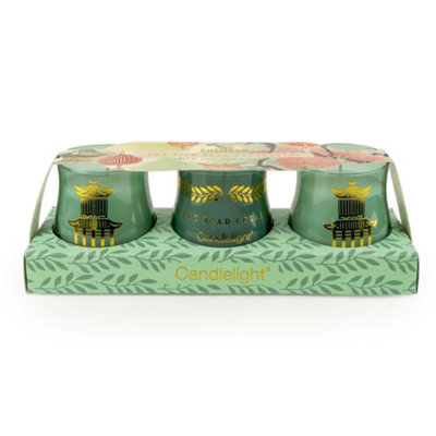 Candlelight The Silk Road Collection Chengdu Set Of 3 Mini Candles from B&Q