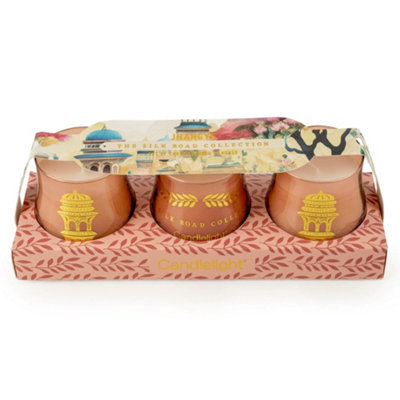 Candlelight The Silk Road Collection Pomegranate & Cassis Set Of 3 Candles from B&Q