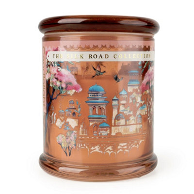 Candlelight The Silk Road Collection Jhangye Pomegranate & Cassis Jar Candle from B&Q