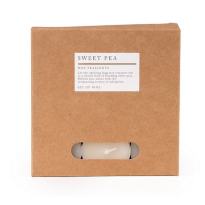 Candlelight Sweet Pea Small Tea LightsPack Of 9 from B&Q