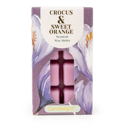 Candlelight 8 Pack Wax MeltsCrocus & Sweet Orange from B&Q