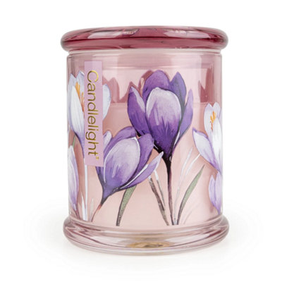 Candlelight Large Glass Jar CandleCrocus & Sweet Orange from B&Q