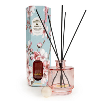 B&Q Candlelight 200Ml Reed Diffuser - Cherry Blossom & Sakura