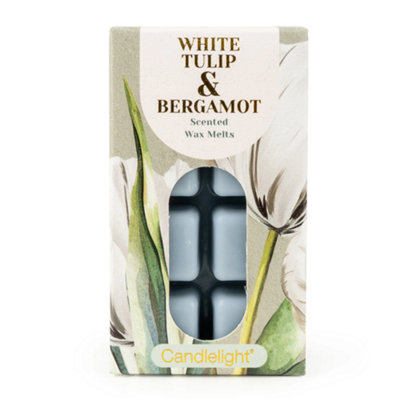 Candlelight 8 Pack Wax MeltsWhite Tulip & Bergamot from B&Q