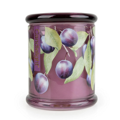 Candlelight Large Glass Jar CandleDamson & Patchouli Flower from B&Q