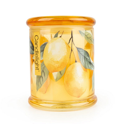 Candlelight Large Glass Jar CandleSweet Lemon & Rosemary from B&Q