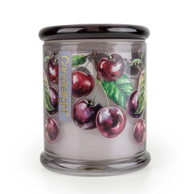 Candlelight Large Glass Jar CandleSour Cherry & Lime from B&Q