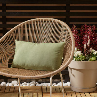 Candlelight Khaki Indoor & Outdoor Cushion (L)30Cm (W)50Cm from B&Q