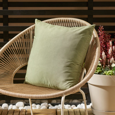 Candlelight Khaki Indoor & Outdoor Cushion (L)50Cm (W)50Cm from B&Q