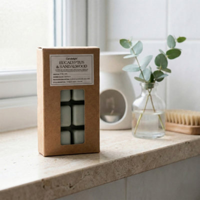 Candlelight Green Plain Eucalyptus & Sandalwood Small Wax Melt from B&Q