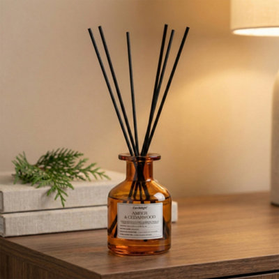 Candlelight Amber & Cedarwood Reed Diffuser100Ml from B&Q