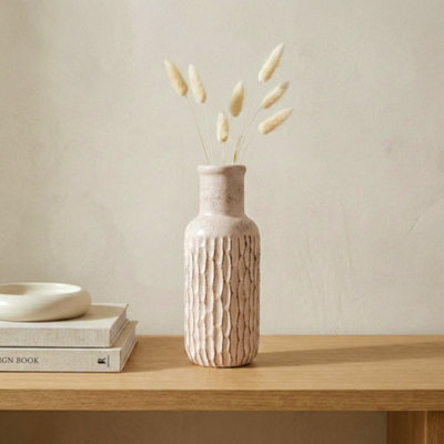 Candlelight Cream Ceramic Bottle from B&Q
