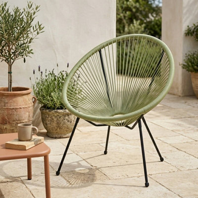 Madison & Mayfair Green Egg Chair Outdoor Garden Seat from B&Q