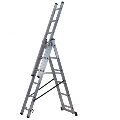Werner 4-Way AluminiumPlastic & Rubber Ladder from B&Q