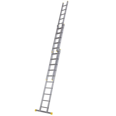 Werner Square Rung Extension Ladder 3.01M Triple from B&Q