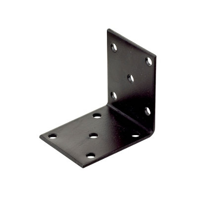 B&Q -  Brown Powder-Coated Steel Mini Angle Bracket (H)40mm (W)50mm (L)50mm