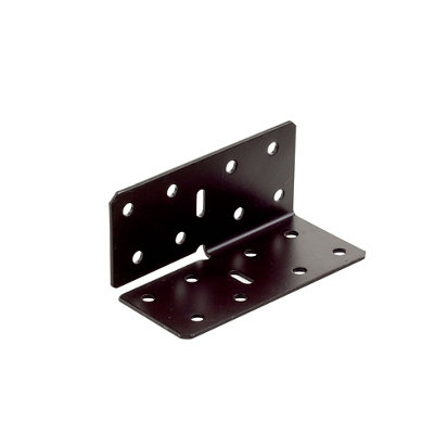 B&Q -  Brown Powder-Coated Steel Angle Bracket (H)88mm (W)40mm (L)40mm
