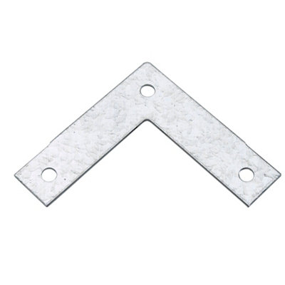 B&Q -  Brown Powder-Coated Steel Angle Bracket (H)12mm (W)75mm (L)75mm