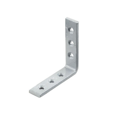 B&Q -  Powder-Coated Steel Heavy Duty Angle Bracket (H)20mm (W)80mm (L)80mm