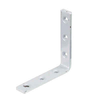 B&Q -  Powder-Coated Steel Heavy Duty Angle Bracket (H)20mm (W)100mm (L)100mm