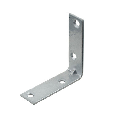 B&Q -  Brass Effect Powder-Coated Steel Light Duty Angle Bracket (H)15mm (W)50mm (L)50mm