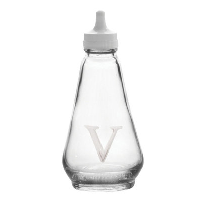 2 Pack Traditional Glass Vinegar Condiment Bottles Pots with Pouring Lids Table - Image 6