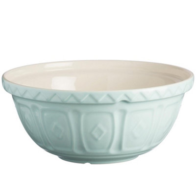 Rayware Mason Cash Colour Mix Earthenware Mixing Bowl 26CmPowder Blue from B&Q