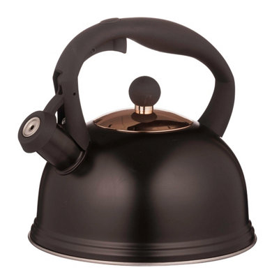Rayware Whistling Kettle: 1.8 Litre Stove Top KettleBlack from B&Q