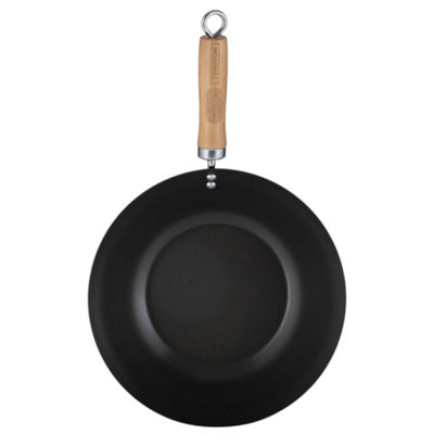 Typhoon World Foods Non-Stick Wok 28Cm Black from B&Q