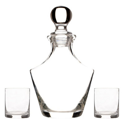 B&Q -  Ravenhead 1 Litre Decanter With 2 Glasses 370MlClear