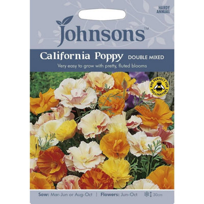 Johnsons California Poppy Double Mixed Flower Seeds from B&Q