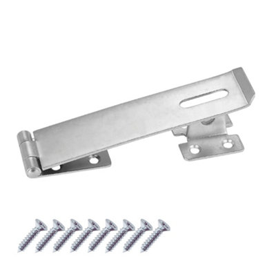Keypak Heavy Duty Zinc Safety Hasp & Staple (150mm 6 Inch) Gate Clasp Security LockShed DoorCabinet Door Latch from B&Q