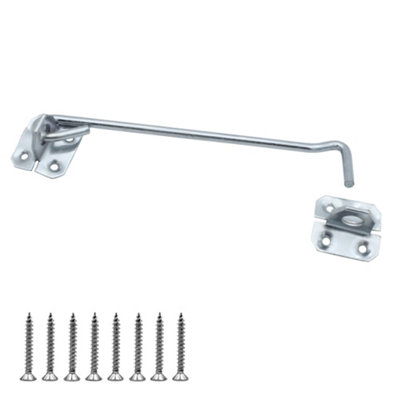Keypak Heavy Duty Zinc Wire Cabin Door Hook Eye Latch 200mm 8 Inch For Garden Shed Gate Window Lock Fixing Included from B&Q