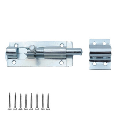 Keypak Heavy Duty Tower Bolt Zinc Padbolt 3 Inch 75mm For Garden Gate Shed Door Garage1Pcs from B&Q
