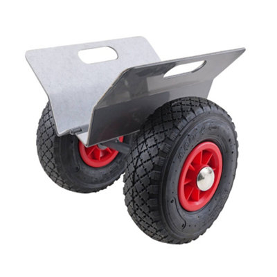 B&Q -  Move-It Board & Panel Trolley250Kg Adjustable Heavy-Duty DollyRigid Steel Frame Slabs Moving Cart With Pneumatic Wheels